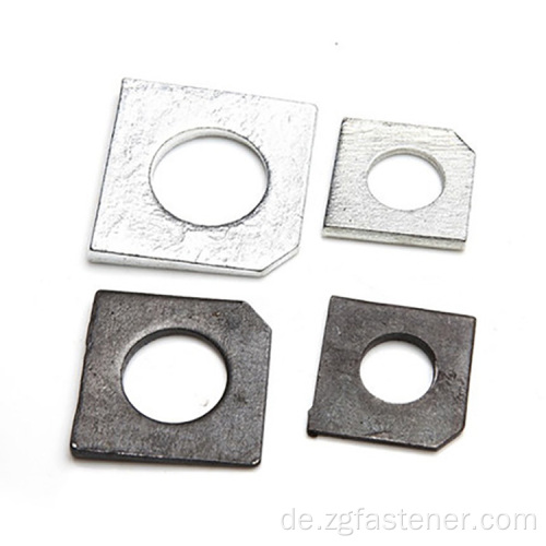 Square Taper Unterlegscheiben für Schlitzabschnitte GB853 Quadratwaschmaschinen